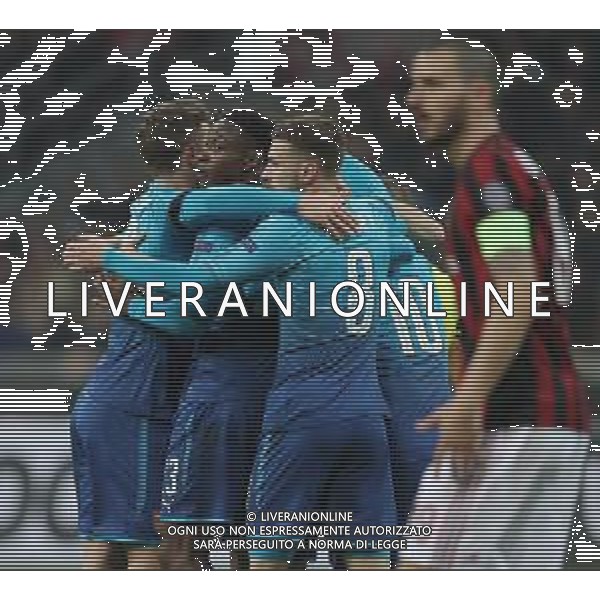 UEFA Europa League 2017/2018 Ottavi di Finale Andata Milano - 08.03.2018 Milan-Arsenal Nella Foto:mkhitaryan esulta /Ph.Vitez-Ag. Aldo Liverani