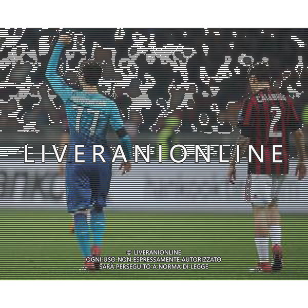 UEFA Europa League 2017/2018 Ottavi di Finale Andata Milano - 08.03.2018 Milan-Arsenal Nella Foto: mkhitaryan esulta /Ph.Vitez-Ag. Aldo Liverani
