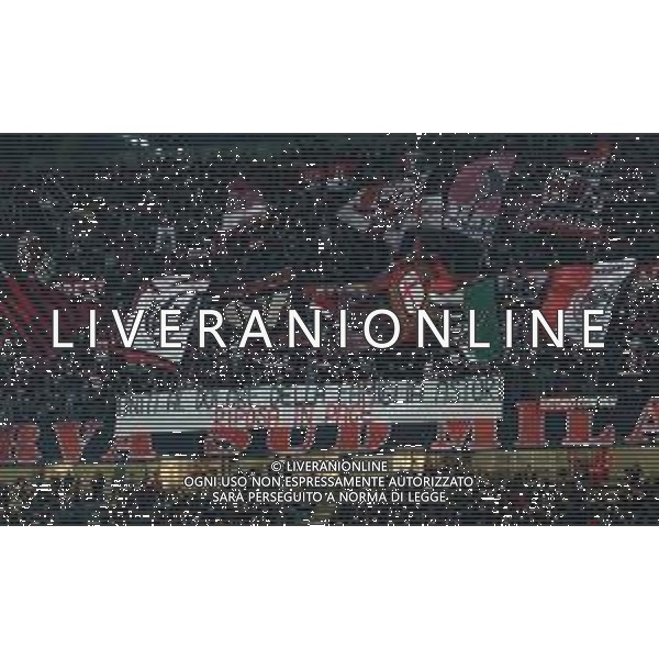 UEFA Europa League 2017/2018 Ottavi di Finale Andata Milano - 08.03.2018 Milan-Arsenal Nella Foto:striscione tifosi milan per astori /Ph.Vitez-Ag. Aldo Liverani