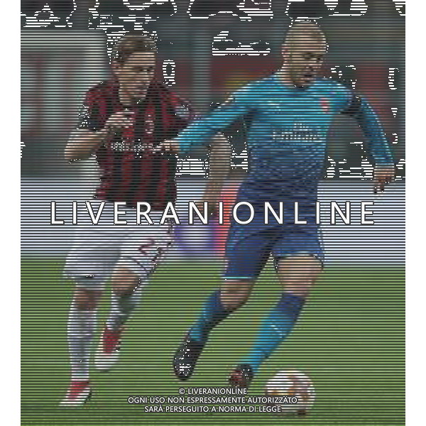 UEFA Europa League 2017/2018 Ottavi di Finale Andata Milano - 08.03.2018 Milan-Arsenal Nella Foto:wilshere biglia /Ph.Vitez-Ag. Aldo Liverani