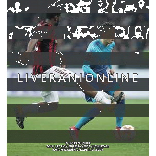 UEFA Europa League 2017/2018 Ottavi di Finale Andata Milano - 08.03.2018 Milan-Arsenal Nella Foto:ozil kessie /Ph.Vitez-Ag. Aldo Liverani