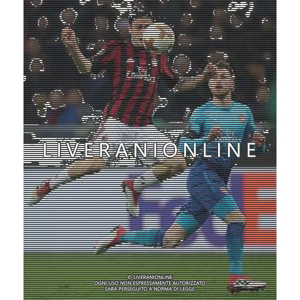 UEFA Europa League 2017/2018 Ottavi di Finale Andata Milano - 08.03.2018 Milan-Arsenal Nella Foto: davide calabria /Ph.Vitez-Ag. Aldo Liverani