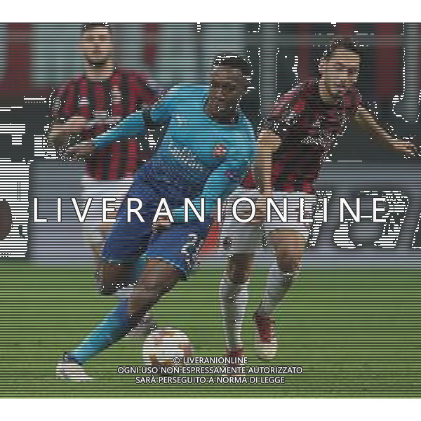 UEFA Europa League 2017/2018 Ottavi di Finale Andata Milano - 08.03.2018 Milan-Arsenal Nella Foto: Danny Welbeck e Hakan calhanoglu /Ph.Vitez-Ag. Aldo Liverani