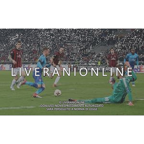 UEFA Europa League 2017/2018 Ottavi di Finale Andata Milano - 08.03.2018 Milan-Arsenal Nella Foto: il gol di Aaron Ramsey /Ph.Vitez-Ag. Aldo Liverani