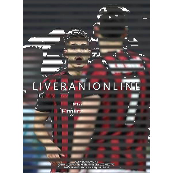 UEFA Europa League 2017/2018 Ottavi di Finale Andata Milano - 08.03.2018 Milan-Arsenal Nella Foto:Andre Silva - Kalinic Nikola /Ph.Vitez-Ag. Aldo Liverani