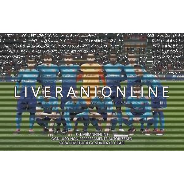 UEFA Europa League 2017/2018 Ottavi di Finale Andata Milano - 08.03.2018 Milan-Arsenal Nella Foto:Arsenal Squadra Formazione Ospina,Koscielny,Ramsey,Wilshere,Ozil,Mustafi,Chambers,Welbeck,Xhaka,Kolasinac,Mkhitaryan /Ph.Vitez-Ag. Aldo Liverani