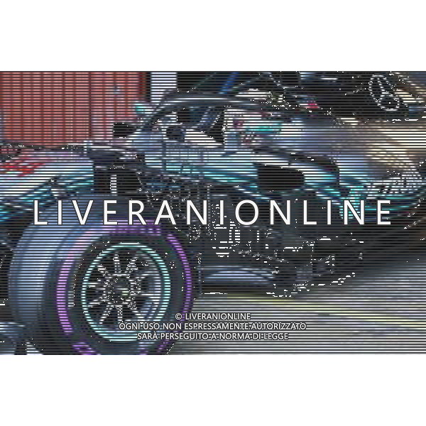 Lewis Hamilton (GBR) Mercedes AMG F1 W09 running sensor equipment. 09.03.2018. Formula One Testing, Day Four, Barcelona, Spain. Friday. / AGENZIA ALDO LIVERANI SAS - ITALY ONLY EDITORIAL USE ONLY - F1 Motor Racing - Formula One Testing - Test Two - Day 4 - Barcellona, Spagna 09 marzo 2018