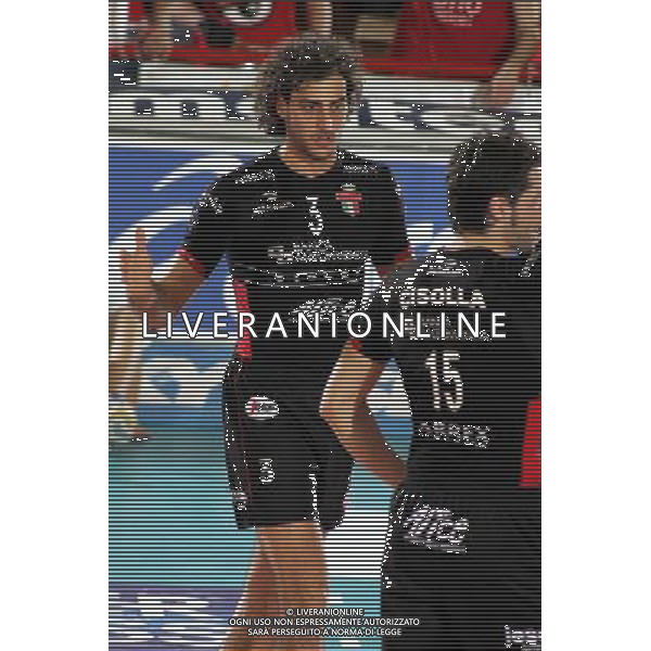 Campionato di volley serie A 2004/05 play off partita: Lube banca marche MC - Sysley TV foto:S.Rosa/Liverani nella foto: Fei - sysley AGENZIA ALDO LIVERANI S A S