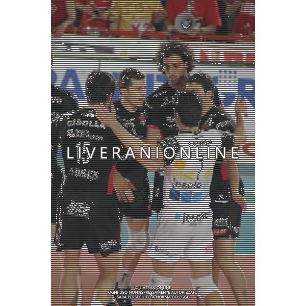 Campionato di volley serie A 2004/05 play off partita: Lube banca marche MC - Sysley TV foto:S.Rosa/Liverani nella foto: Festa - sysley AGENZIA ALDO LIVERANI S A S