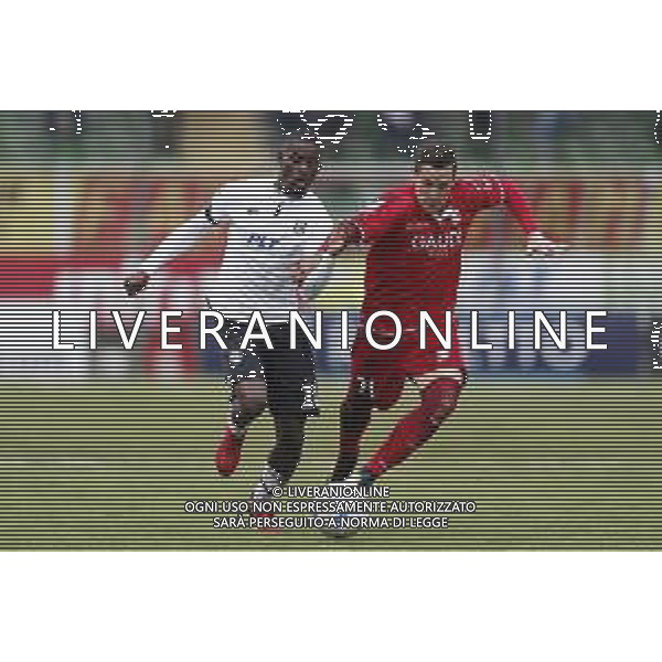 CESENA - CARPI serie B ConTe.it 10/03/2018 nella foto: DONKOR ISAAC Saric Dario ©Claudio Zamagni/Agenzia Aldo Liverani DONKOR ISAAC Saric Dario during Serie B conTe.it match between Cesena and Foggia at Stadio Orogel Dino Manuzzi on March 10, 2018 in Cesena, Italy. photo credit by Claudio Zamagni/Aldo Liverani Photo Agency / AGENZIA ALDO LIVERANI SAS
