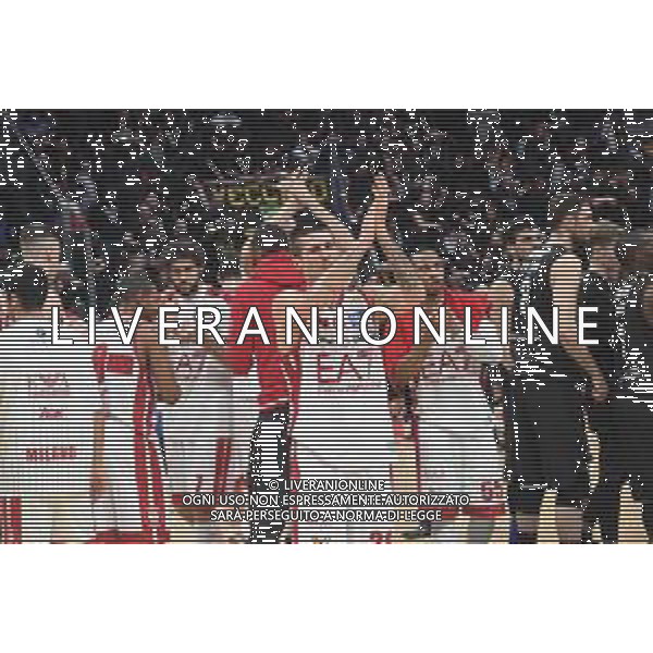 11-03-2018 BOLOGNA- VIRTUS BOLOGNA-ARMANI JEANS NELLA FOTO FINE GARA FOTO OPTIMA-AG ALDO LIVERANI SAS