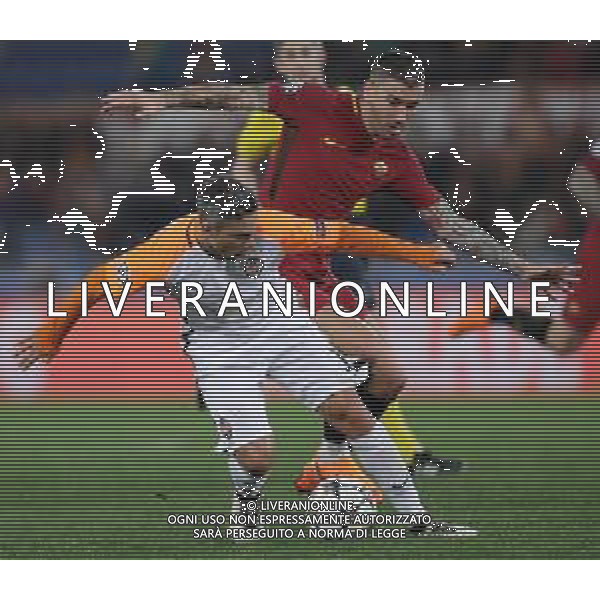 UEFA Champions League 2017/2018 Ottavi di Finale Ritorno Roma - 13.03.2018 Roma-Shakhtar Donetsk Nella Foto: marlos e Aleksandar Kolarov /Ph.Vitez-Ag. Aldo Liverani