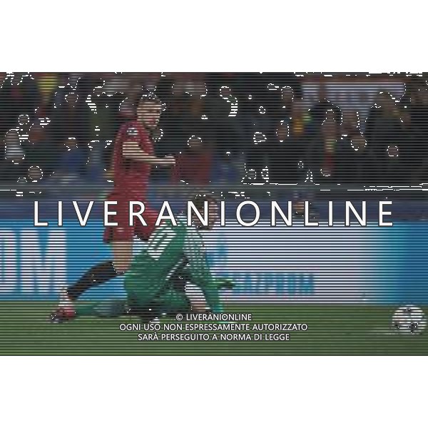 UEFA Champions League 2017/2018 Ottavi di Finale Ritorno Roma - 13.03.2018 Roma-Shakhtar Donetsk Nella Foto: il gol di dzeko edin /Ph.Vitez-Ag. Aldo Liverani