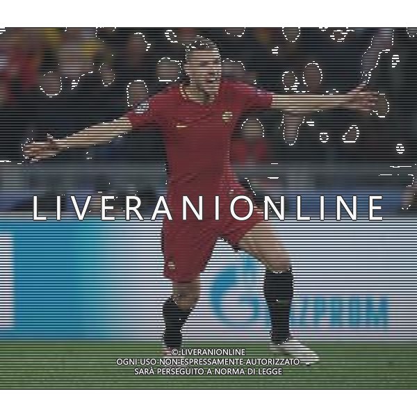 UEFA Champions League 2017/2018 Ottavi di Finale Ritorno Roma - 13.03.2018 Roma-Shakhtar Donetsk Nella Foto: esultanza dopo il gol di dzeko edin /Ph.Vitez-Ag. Aldo Liverani