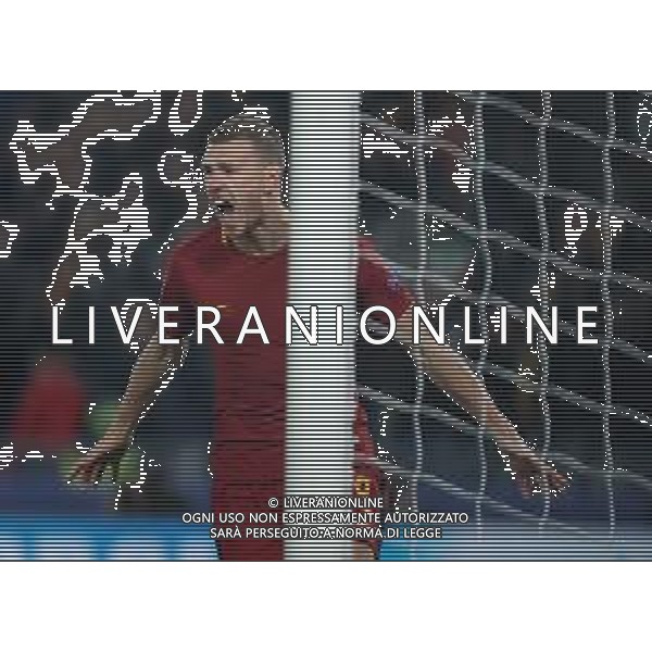UEFA Champions League 2017/2018 Ottavi di Finale Ritorno Roma - 13.03.2018 Roma-Shakhtar Donetsk Nella Foto: esultanza dopo il gol di dzeko edin /Ph.Vitez-Ag. Aldo Liverani