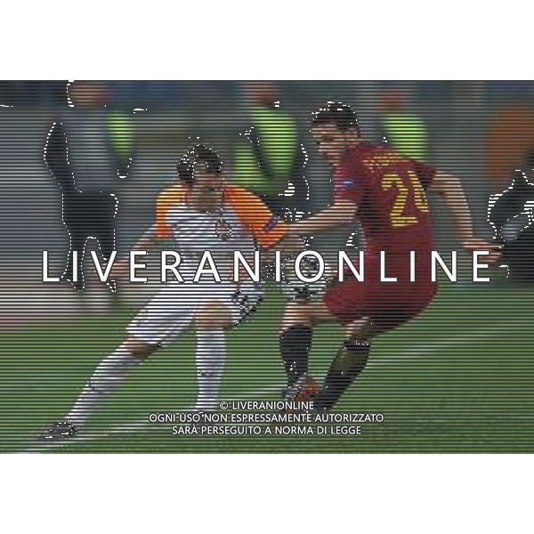 UEFA Champions League 2017/2018 Ottavi di Finale Ritorno Roma - 13.03.2018 Roma-Shakhtar Donetsk Nella Foto:bernard e alessandro florenzi /Ph.Vitez-Ag. Aldo Liverani