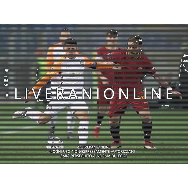 UEFA Champions League 2017/2018 Ottavi di Finale Ritorno Roma - 13.03.2018 Roma-Shakhtar Donetsk Nella Foto:De Rossi Daniele - Taison /Ph.Vitez-Ag. Aldo Liverani