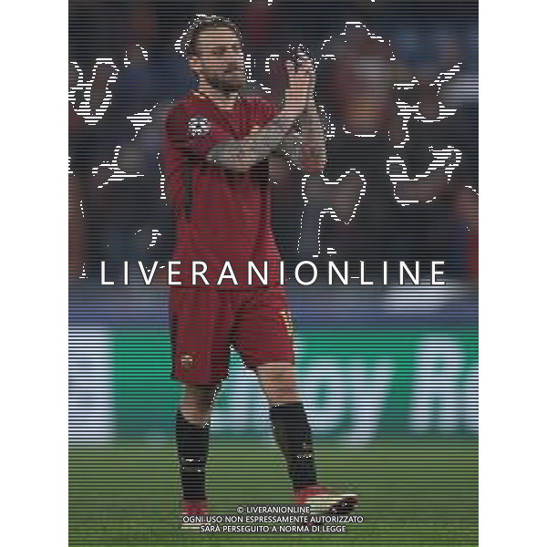UEFA Champions League 2017/2018 Ottavi di Finale Ritorno Roma - 13.03.2018 Roma-Shakhtar Donetsk Nella Foto:De Rossi Daniele esultanza fine gara /Ph.Vitez-Ag. Aldo Liverani
