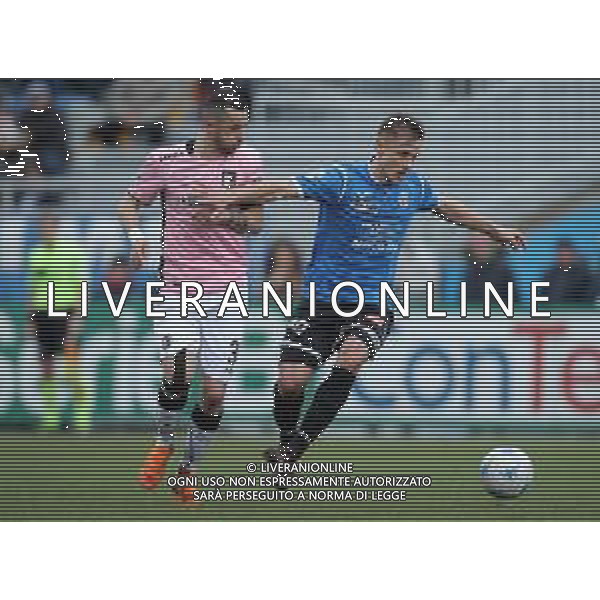 Campionato di Calcio Serie B ConTe.it 2017/2018 31a Giornata Novara - 17.03.2018 Novara-Palermo Nella Foto: Ronaldo Pompeu da Silva e Ilija Nestorovski /Ph.Vitez-Ag. Aldo Liverani