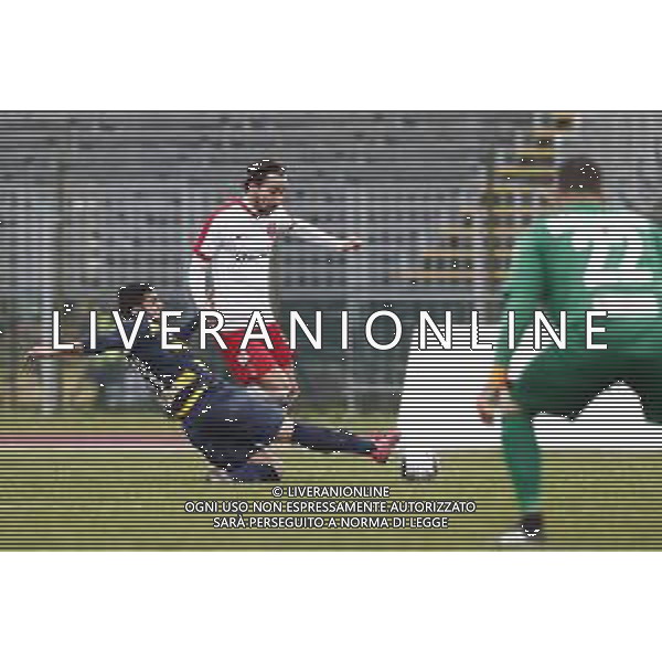 Santarcangelo - Triestina Campionato di calcio Serie C girone B 18/03/2017 nella foto: Bussaglia Andrea e Alessandro Lambrughi ©Claudio Zamagni/Agenzia Aldo Liverani / AGENZIA ALDO LIVERANI SAS - Santarcangelo - Triestina Campionato di calcio Serie C girone B 18-03-2018