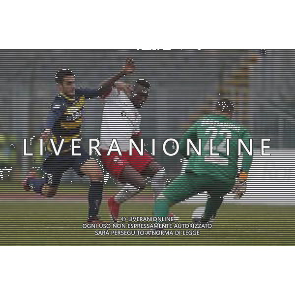 Santarcangelo - Triestina Campionato di calcio Serie C girone B 18/03/2017 nella foto: Maini Marco Davis Mensah ©Claudio Zamagni/Agenzia Aldo Liverani / AGENZIA ALDO LIVERANI SAS - SANTARCANGELO - TRIESTINA Campionato di calcio Serie C girone B 18-03-2017