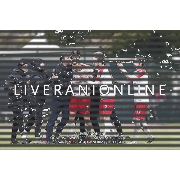 Santarcangelo - Triestina Campionato di calcio Serie C girone B 18/03/2017 nella foto: esultanza dopo il gol di demiro pozzebon ©Claudio Zamagni/Agenzia Aldo Liverani / AGENZIA ALDO LIVERANI SAS - SANTARCANGELO - TRIESTINA Campionato di calcio Serie C girone B 18-03-2017