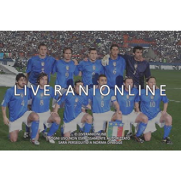 ITALY vs SCOTLAND (2-0) World Championship 2006 Qual. 26 march 2005 \'Meazza\' Stadium-Milan-Italy Italy-formazione italia FOTO ENRICO CALDERONI-AGENZIA ALDO LIVERANI S A S