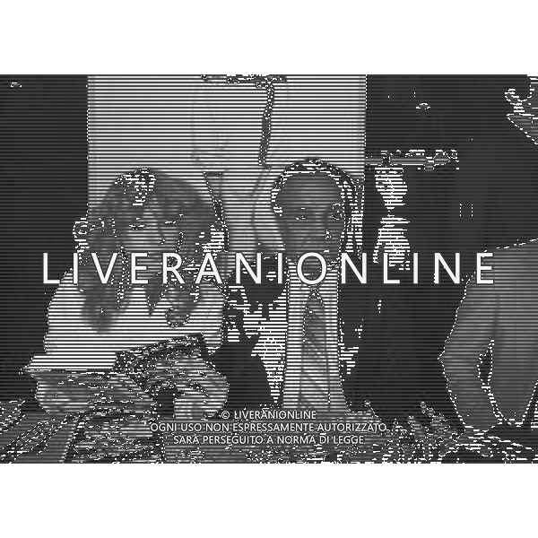 Presentazione del libro di Jake LaMotta \' Toro Scatenato\' a Milano 1981 - RETROSPETTIVA nella foto con Marina Fabbri ©OPTIMAFOTO / AGENZIA ALDO LIVERANI SAS