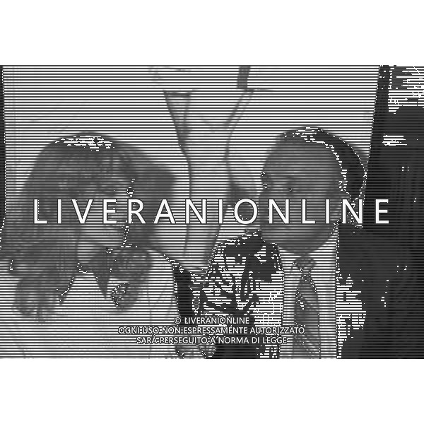 Presentazione del libro di Jake LaMotta \' Toro Scatenato\' a Milano 1981 - RETROSPETTIVA nella foto con Marina Fabbri ©OPTIMAFOTO / AGENZIA ALDO LIVERANI SAS