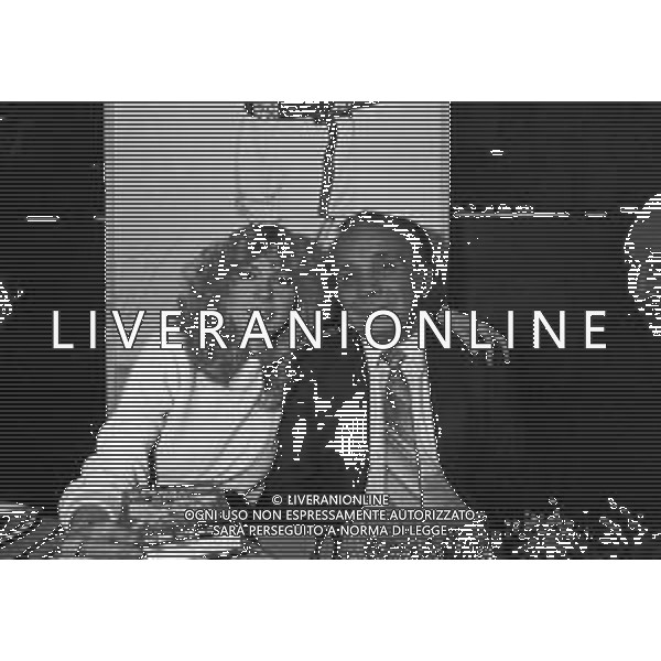 Presentazione del libro di Jake LaMotta \' Toro Scatenato\' a Milano 1981 - RETROSPETTIVA nella foto con Marina Fabbri ©OPTIMAFOTO / AGENZIA ALDO LIVERANI SAS