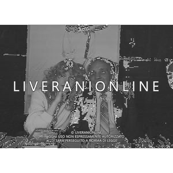 Presentazione del libro di Jake LaMotta \' Toro Scatenato\' a Milano 1981 - RETROSPETTIVA nella foto con Marina Fabbri ©OPTIMAFOTO / AGENZIA ALDO LIVERANI SAS