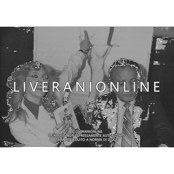 Presentazione del libro di Jake LaMotta \' Toro Scatenato\' a Milano 1981 - RETROSPETTIVA nella foto con Marina Fabbri ©OPTIMAFOTO / AGENZIA ALDO LIVERANI SAS