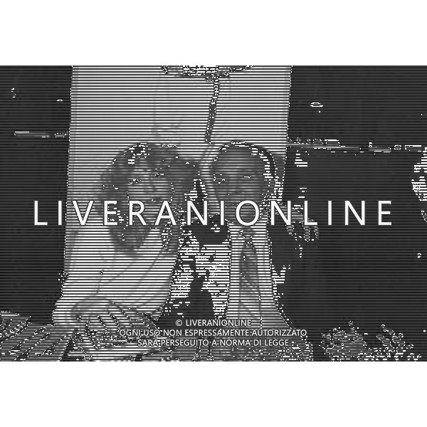 Presentazione del libro di Jake LaMotta \' Toro Scatenato\' a Milano 1981 - RETROSPETTIVA nella foto con Marina Fabbri ©OPTIMAFOTO / AGENZIA ALDO LIVERANI SAS