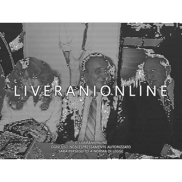 Presentazione del libro di Jake LaMotta \' Toro Scatenato\' a Milano 1981 - RETROSPETTIVA nella foto con Marina Fabbri ©OPTIMAFOTO / AGENZIA ALDO LIVERANI SAS