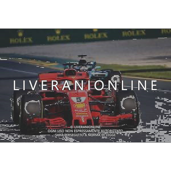 Sebastian Vettel (GER) Ferrari SF71H. 23.03.2018. Formula 1 World Championship, Rd 1, Australian Grand Prix, Albert Park, Melbourne, Australia, Practice Day. / AGENZIA ALDO LIVERANI SAS - ITALY ONLY EDITORIAL USE ONLY