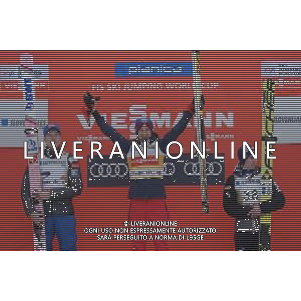 PLANICA, 23.03.2018 PUCHAR SWIATA W LOTACH NARCIARSKICH, KONKURS INDYWIDUALNY FIS SKI FLYING WORLD CUP INDIVIDUAL COMPETITION N/Z. PODIUM JOHANN ANDRE FORFANG, KAMIL STOCH, STEFAN KRAFT FOTO: TOMASZ MARKOWSKI NEWSPIX.PL --- Newspix.pl AG ALDO LIVERANI SAS