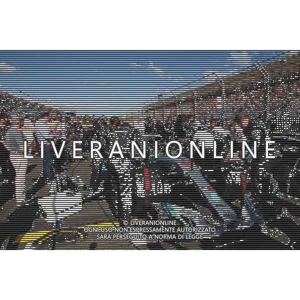 Lewis Hamilton (GBR) Mercedes AMG F1 W09 on the grid. 25.03.2018. Formula 1 World Championship, Rd 1, Australian Grand Prix, Albert Park, Melbourne, Australia, Race Day. / AGENZIA ALDO LIVERANI SAS - ITALY ONLY EDITORIAL USE ONLY