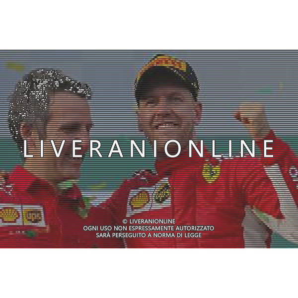 Sebastian Vettel (GER) Scuderia Ferrari 25.03.2018. Formula 1 World Championship, Rd 1, Australian Grand Prix, Albert Park, Melbourne, Australia, Race Day. / AGENZIA ALDO LIVERANI SAS - ITALY ONLY EDITORIAL USE ONLY