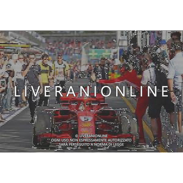 Sebastian Vettel (GER) Scuderia Ferrari 25.03.2018. Formula 1 World Championship, Rd 1, Australian Grand Prix, Albert Park, Melbourne, Australia, Race Day. / AGENZIA ALDO LIVERANI SAS - ITALY ONLY EDITORIAL USE ONLY