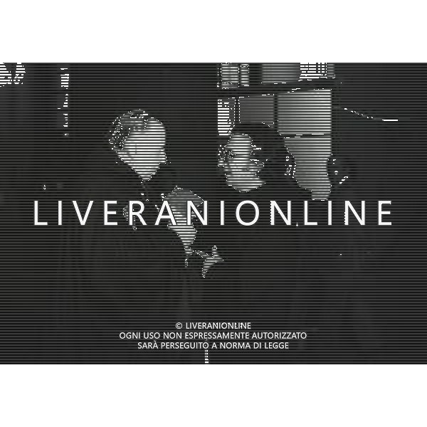 1973 MILANO-PROCESSO PER TRUFFA A PADRE ELIGIO NELLA FOTO AVVOCATO GIAN DOMENICO PISAPIA CON PADRE ELIGIO AG ALDO LIVERANI SAS