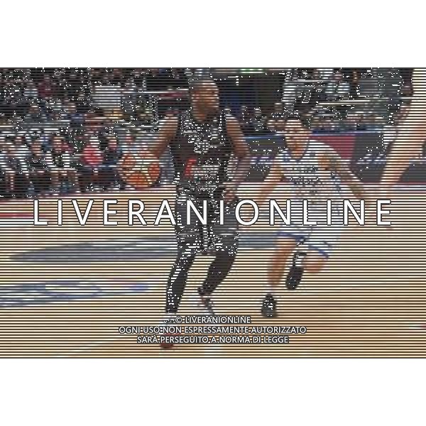 VIRTUS BOLOGNA - ENEL BASKET BRINDISI CAMPIONATO BASKET SERIE A 1 - 25 MARZO 2018 NELLA FOTO Oliver Lafayette e Nic Moore © OPTIMAFOTO / AGENZIA ALDO LIVERANI SAS