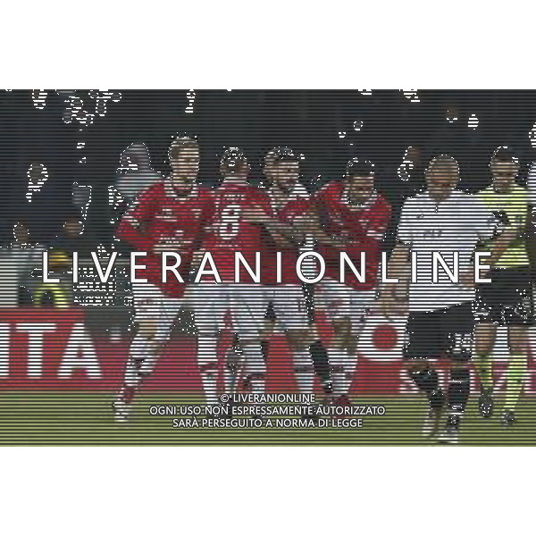 Cesena - Perugia campionato di calcio serie B ConTe.it 25/03/2018 nella foto: esultanza dopo il gol di Bianco Raffaele ©Claudio Zamagni/Agenzia Aldo Liverani / AGENZIA ALDO LIVERANI SAS
