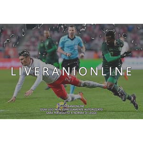 23.03.2018 WROCLAW STADION WROCLAW ( POLAND ) PILKA NOZNA ( FOOTBALL ) MECZ TOWARZYSKI REPREZENTACJI NARODOWYCH ( INTERNATIONAL FRIENDLY GAME ) MECZ POLSKA - NIGERIA ( POLAND - NIGERIA ) NZ DAWID KOWNACKI ABDULLAHI SHEHU FOTO MICHAL STANCZYK / CYFRASPORT / NEWSPIX.PL --- Newspix.pl AG ALDO LIVERANI SAS ONLY ITALY