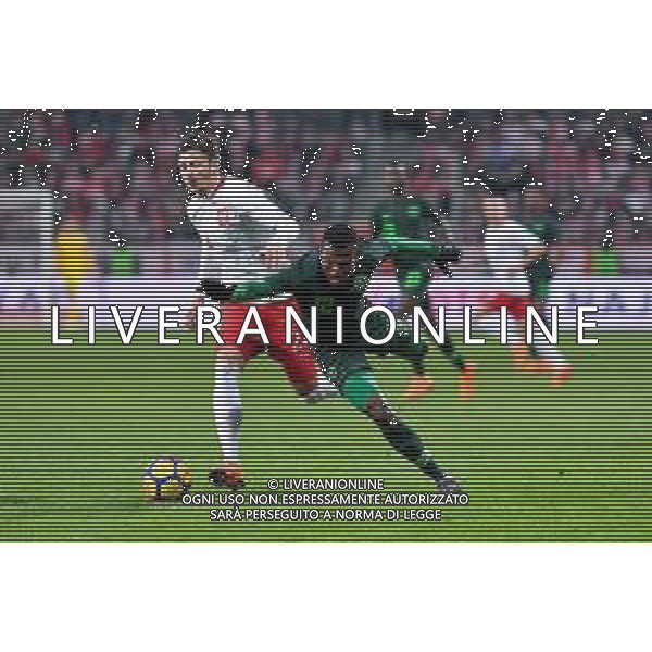 23.03.2018 WROCLAW STADION WROCLAW ( POLAND ) PILKA NOZNA ( FOOTBALL ) MECZ TOWARZYSKI REPREZENTACJI NARODOWYCH ( INTERNATIONAL FRIENDLY GAME ) MECZ POLSKA - NIGERIA ( POLAND - NIGERIA ) NZ DAWID KOWNACKI ABDULLAHI SHEHU FOTO MICHAL STANCZYK / CYFRASPORT / NEWSPIX.PL --- Newspix.pl AG ALDO LIVERANI SAS ONLY ITALY