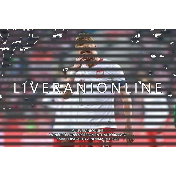 23.03.2018 WROCLAW STADION MIEJSCI ( POLAND ) PILKA NOZNA ( FOOTBALL ) MECZ TOWARZYSKI REPREZENTACJI NARODOWYCH ( INTERNATIONAL FRIENDLY GAME ) MECZ POLSKA - NIGERIA ( POLAND - NIGERIA ) NZ KAMIL GLIK SYLWETKA ZLOSC SMUTEK PLACZ EMOCJE FOTO MARCIN PIRGA / CYFRASPORT / NEWSPIX.PL --- Newspix.pl AG ALDO LIVERANI SAS ONLY ITALY