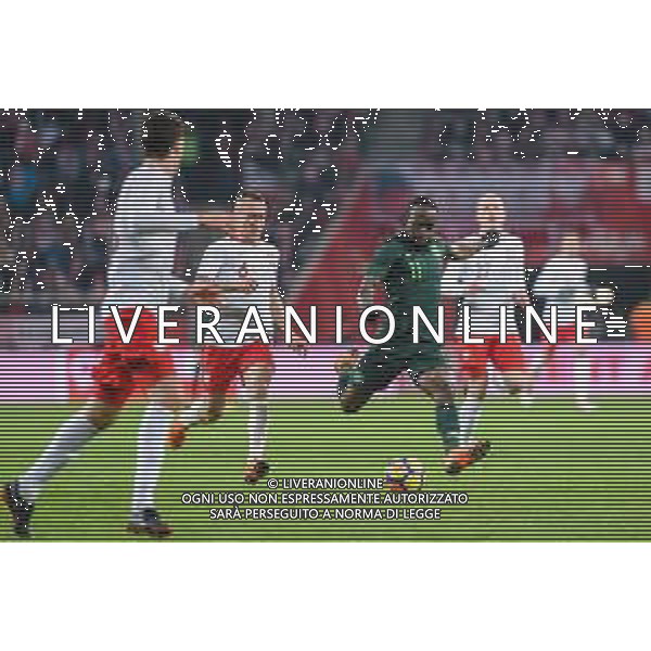 23.03.2018 WROCLAW STADION MIEJSCI ( POLAND ) PILKA NOZNA ( FOOTBALL ) MECZ TOWARZYSKI REPREZENTACJI NARODOWYCH ( INTERNATIONAL FRIENDLY GAME ) MECZ POLSKA - NIGERIA ( POLAND - NIGERIA ) NZ JACEK GORALSKI VICTOR MOSES FOTO MARCIN PIRGA / CYFRASPORT / NEWSPIX.PL --- Newspix.pl AG ALDO LIVERANI SAS ONLY ITALY