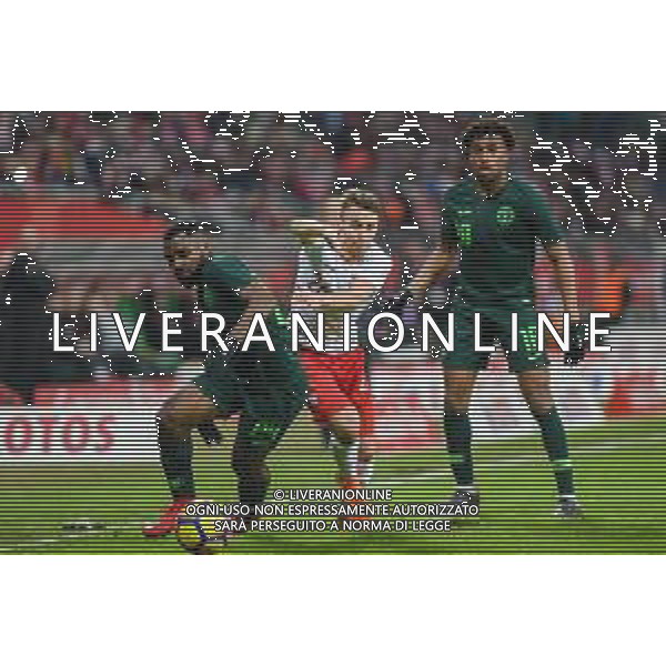 23.03.2018 WROCLAW STADION MIEJSCI ( POLAND ) PILKA NOZNA ( FOOTBALL ) MECZ TOWARZYSKI REPREZENTACJI NARODOWYCH ( INTERNATIONAL FRIENDLY GAME ) MECZ POLSKA - NIGERIA ( POLAND - NIGERIA ) NZ BRIAN IDOWU PRZEMYSLAW FRANKOWSKI ALEX IWOBI FOTO MARCIN PIRGA / CYFRASPORT / NEWSPIX.PL --- Newspix.pl AG ALDO LIVERANI SAS ONLY ITALY