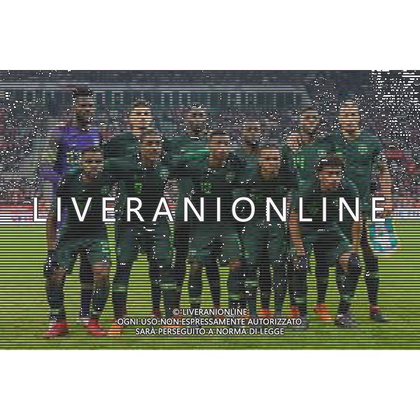 23.03.2018 WROCLAW STADION MIEJSCI ( POLAND ) PILKA NOZNA ( FOOTBALL ) MECZ TOWARZYSKI REPREZENTACJI NARODOWYCH ( INTERNATIONAL FRIENDLY GAME ) MECZ POLSKA - NIGERIA ( POLAND - NIGERIA ) NZ FRANCIS UZOHO VICTOR MOSES LEON BALOGUN WILFRED NDIDI KELECHI IHEANACHO WILLIAM EKONG DOLU BRIAN IDOWU ODION IGHALO ABDULLAHI SHEHU JOEL OBI ALEX IWOBI FOTO MARCIN PIRGA / CYFRASPORT / NEWSPIX.PL --- Newspix.pl AG ALDO LIVERANI SAS ONLY ITALY