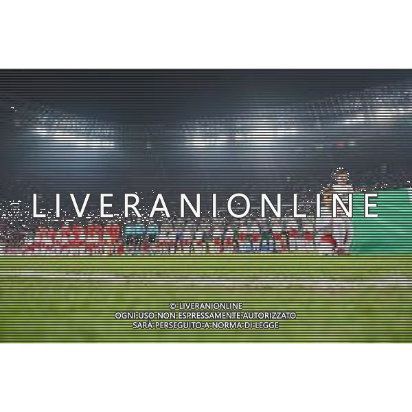 23.03.2018 WROCLAW STADION MIEJSCI ( POLAND ) PILKA NOZNA ( FOOTBALL ) MECZ TOWARZYSKI REPREZENTACJI NARODOWYCH ( INTERNATIONAL FRIENDLY GAME ) MECZ POLSKA - NIGERIA ( POLAND - NIGERIA ) NZ PREZENTACJA DRUZYN KIBICE OPRAWA SZALIKOWCY FOTO MARCIN PIRGA / CYFRASPORT / NEWSPIX.PL --- Newspix.pl AG ALDO LIVERANI SAS ONLY ITALY