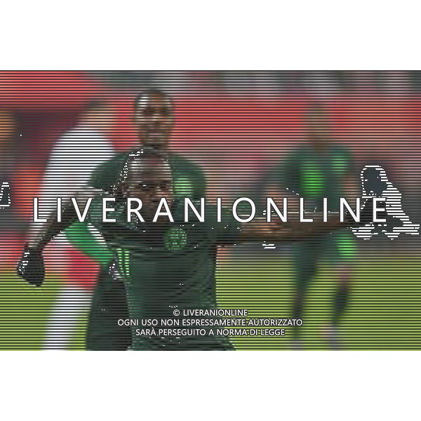 2018.03.23 Wroclaw Pilka nozna Mecz Towarzyski Sparing Reprezentacja Kadra Polska - Nigeria N/z bramka gol radosc na 0-1 Victor Moses Foto Pawel Andrachiewicz / PressFocus 2018.03.23 Wroclaw Football Friendly Game Poland - Nigeria bramka gol radosc na 0-1 Victor Moses Credit: Pawel Andrachiewicz / PressFocus / NEWSPIX.PL --- Newspix.pl AG ALDO LIVERANI SAS ONLY ITALY